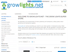 Tablet Screenshot of growlights.net